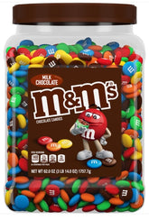 M&Ms Milk Chocolate Bulk Unwrapped Candy Quantity 62 oz Per Jar Sweet Browse at UsaCandyWholesale.Com